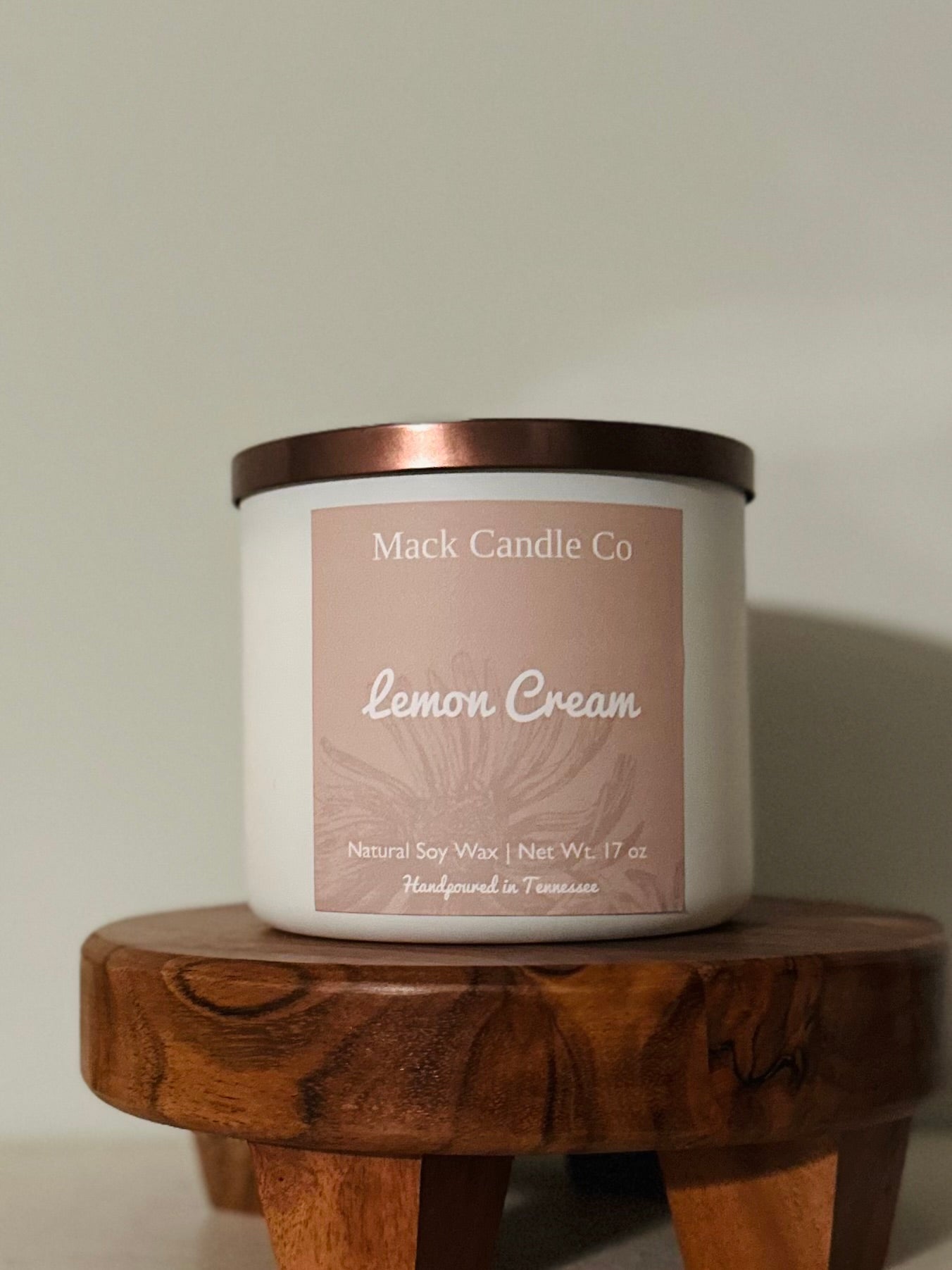 Try our luxury triple wick candles in our lemon cream scent. This soy candle will fill a living room with a clean slow burn. Handpoured non toxic made in small batches.