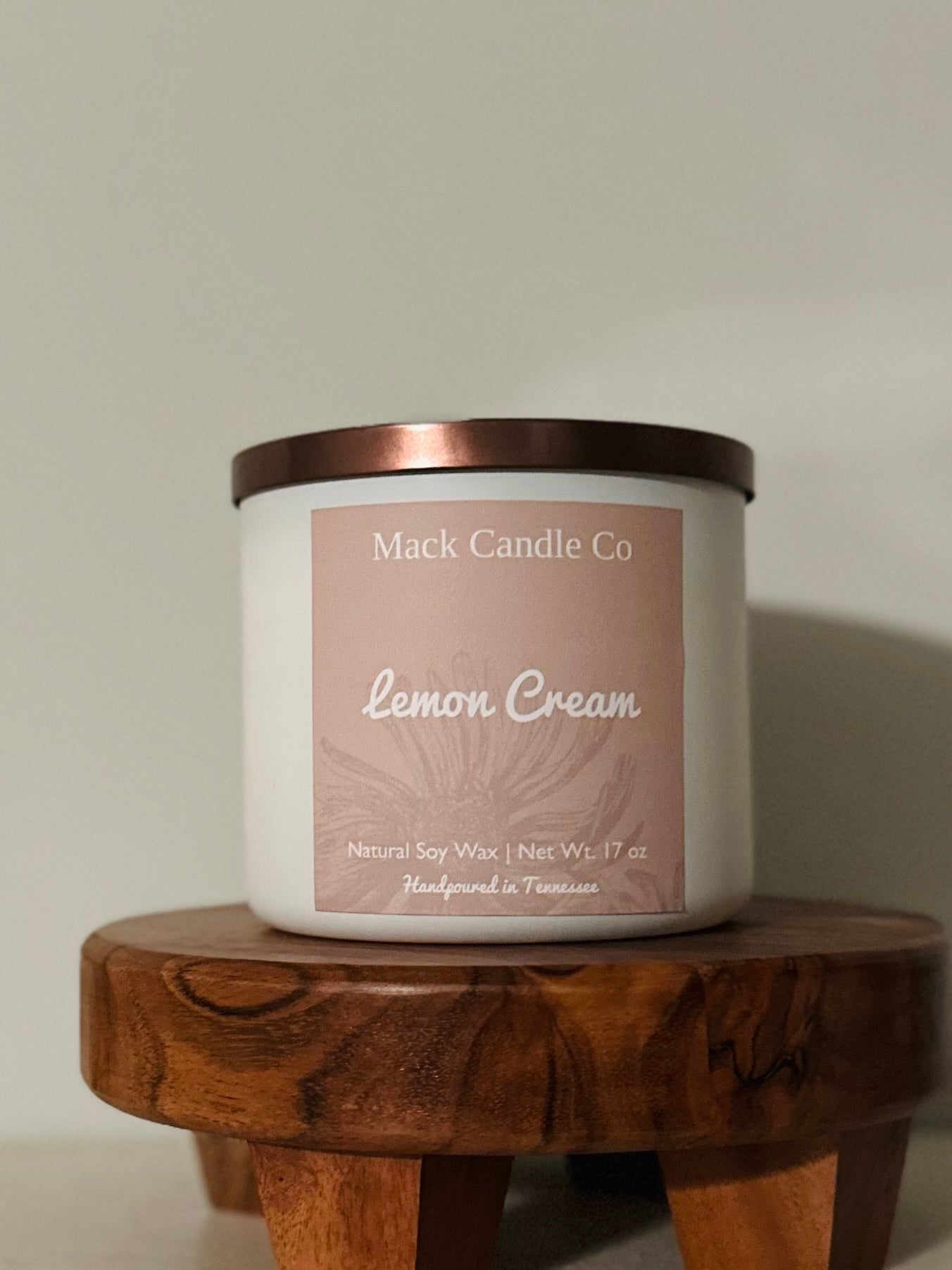 Try our luxury triple wick candles in our lemon cream scent. This soy candle will fill a living room with a clean slow burn. Handpoured non toxic made in small batches. 