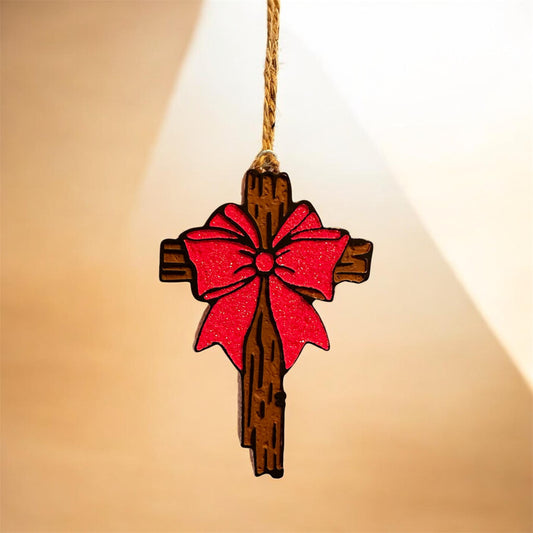 Cross with Bow Freshie