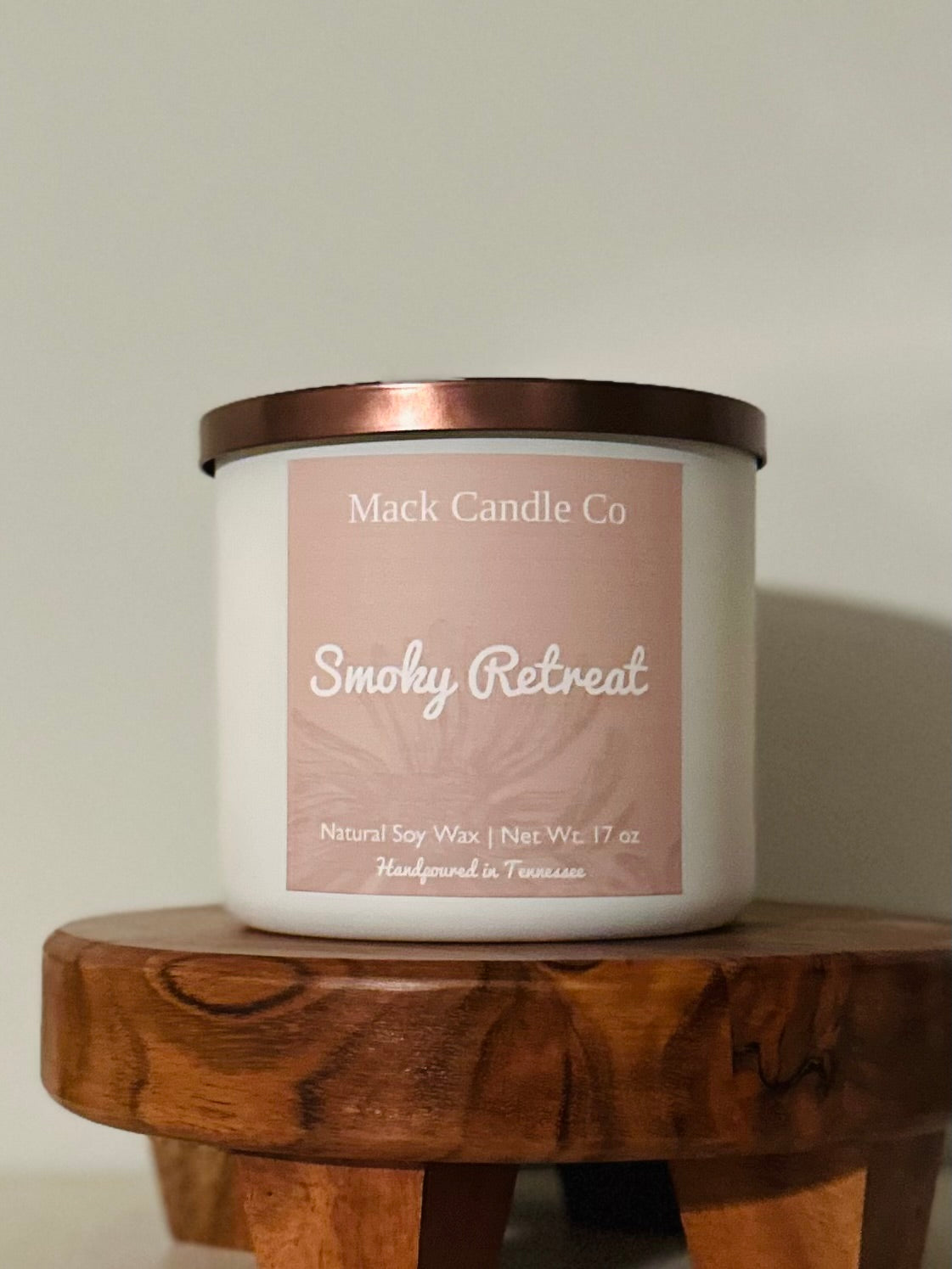 Luxury triple wick Smoky Retreat Candle